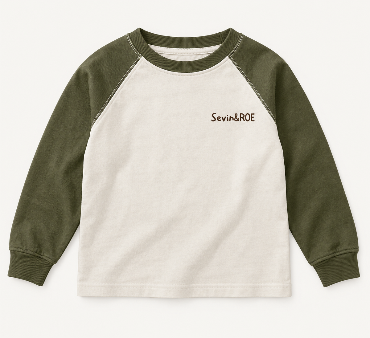 Olive Raglan Long Sleeve